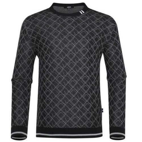 JDX골프 JDX 전판 라운드 스웨터 풀오버 X2SPV1343BK