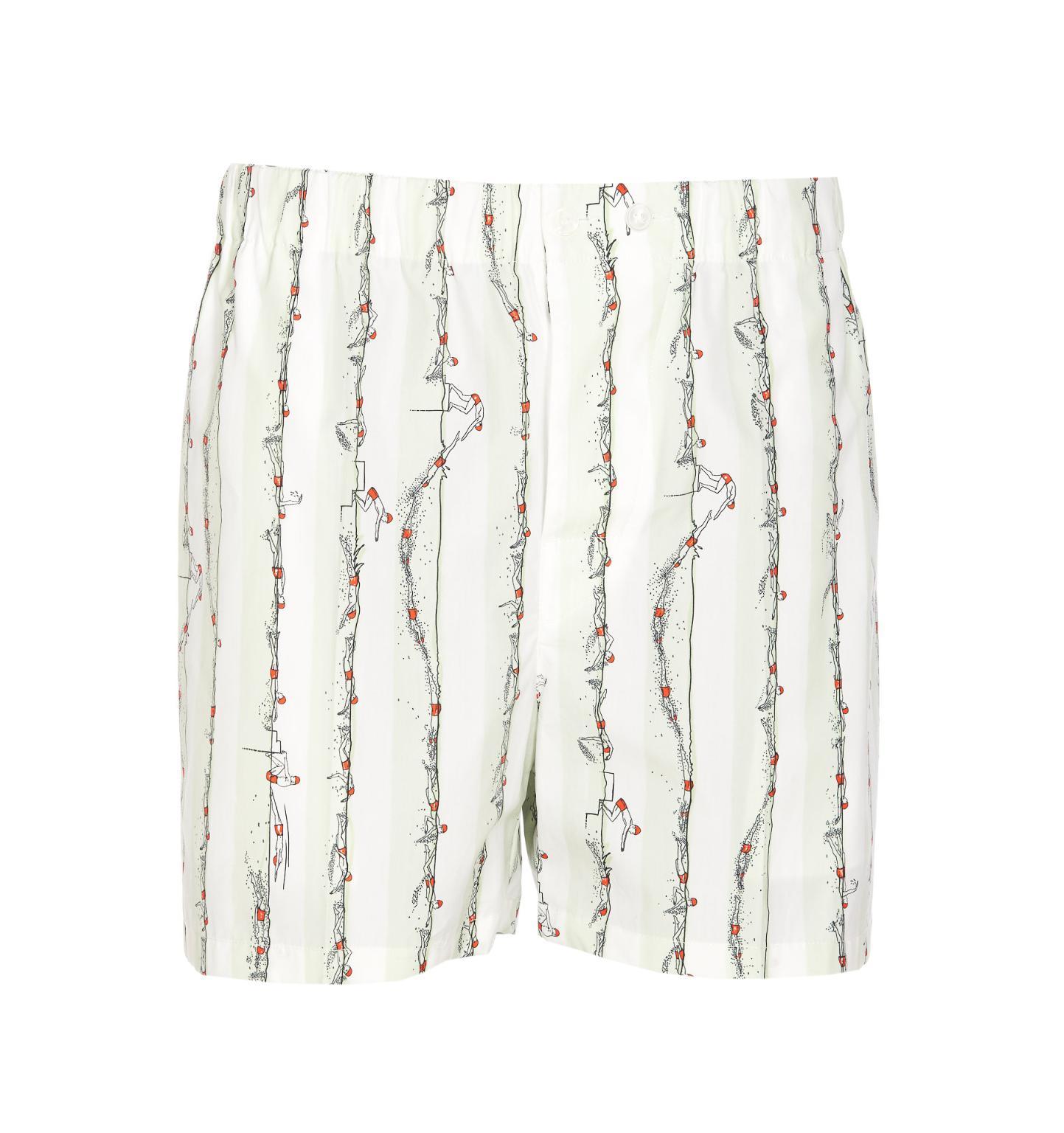 보테가베네타 프린트 코튼 쇼츠 761327V3PX04681