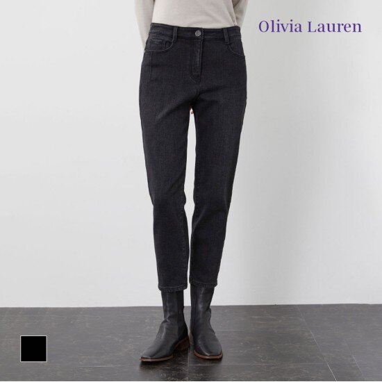 올리비아로렌 밑단레터링 배기팬츠 VOCMP3W9416