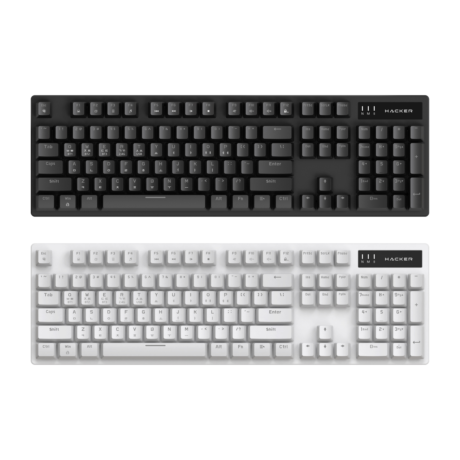 ABKO  K561 교체축 유무선 블루투스 기계식 블랙