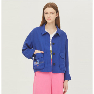 베네통 페인팅 린넨 점퍼 BAJPF1431