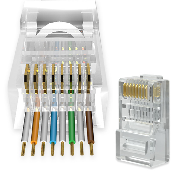 엠비에프  MBF-C5E-EZ CAT.5E 관통형 EZ 플러그