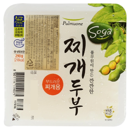 풀무원  소가 찌개두부 부드러운 찌개용 290g