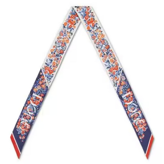 구찌 플로럴 프린트 실크 넥 보우 783189 3G001 4174