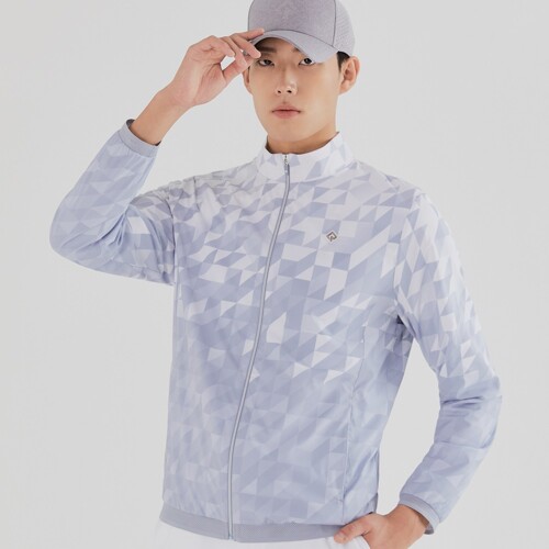 레노마골프  전판 기하학 패턴 프린트 바람막이 점퍼 RMJUL1302-101