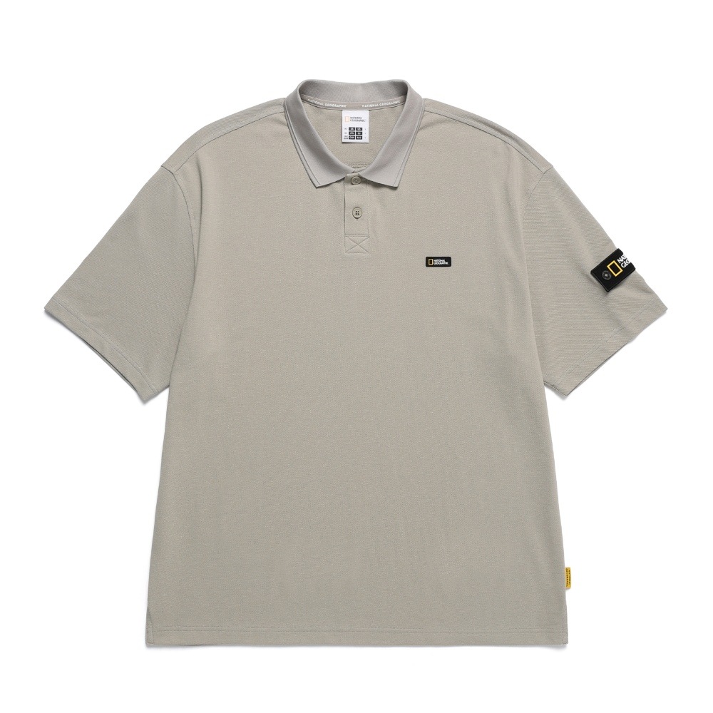 내셔널지오그래픽 오버핏 반팔 피케 티셔츠 N242UPL901