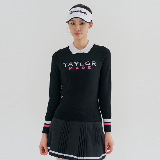 테일러메이드 원포인트 카라 니트 TWSRN5123