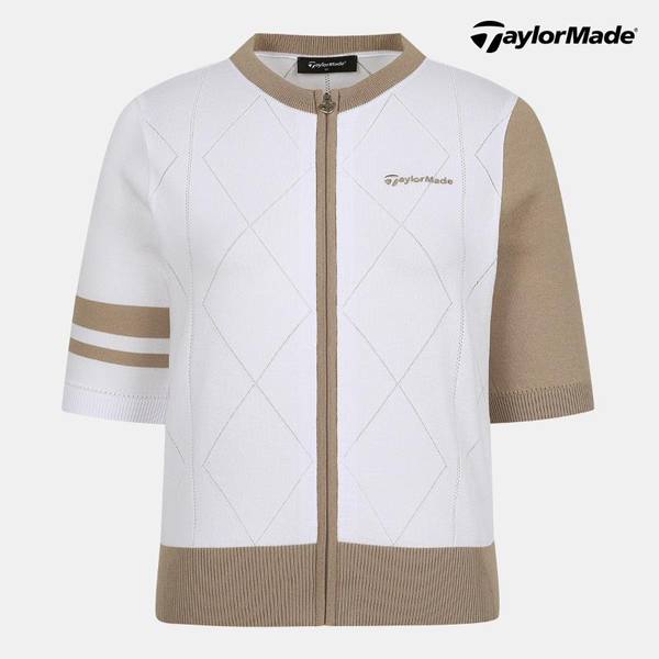 테일러메이드  집업 반팔 니트 가디건 TWSCN5131-100