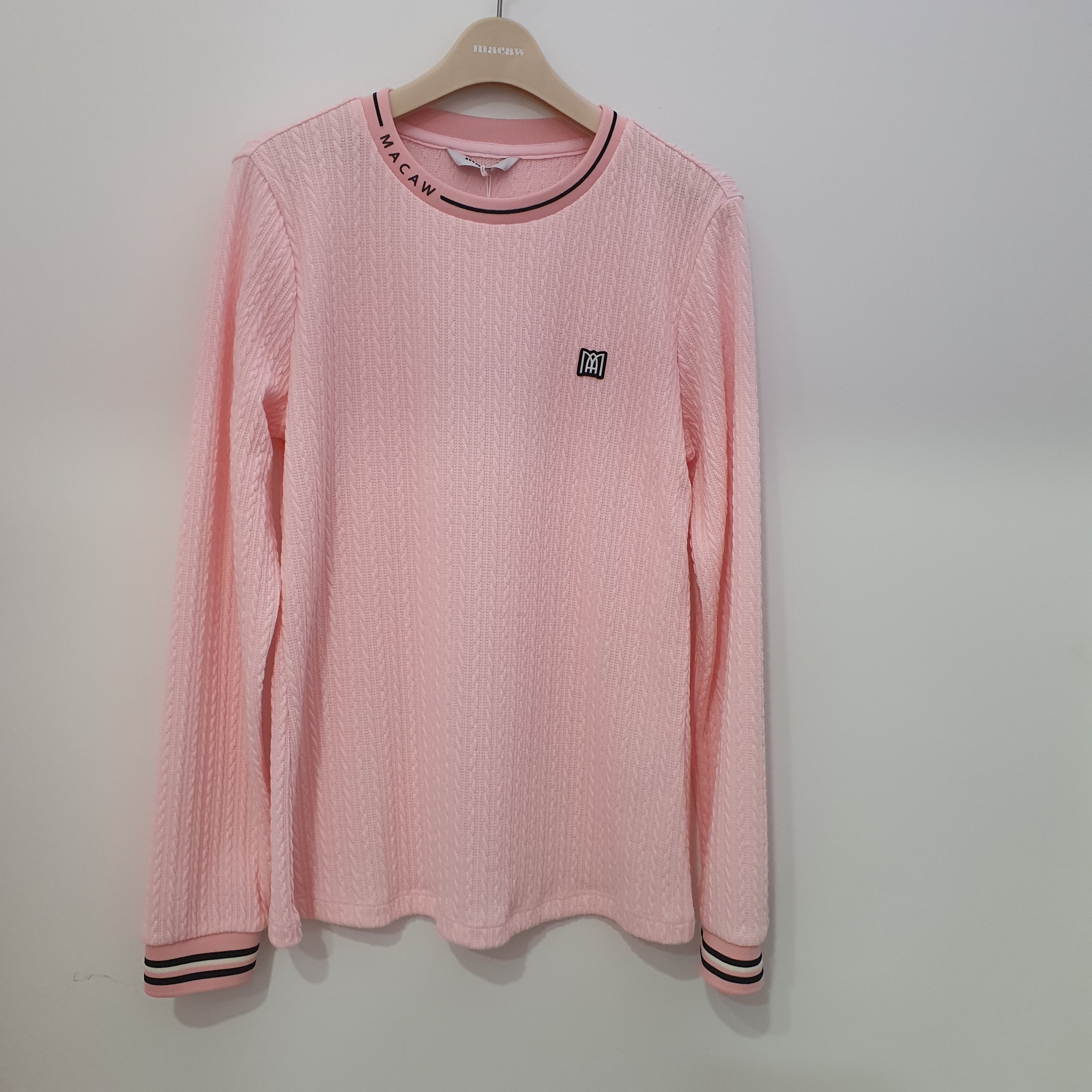 마코 꽈배기스티일원단라운드티셔츠 MNW1TR01