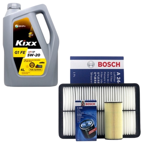 GS칼텍스 KIXX G1 FE 5W20 4L + 보쉬필터 모닝 어반 가솔린