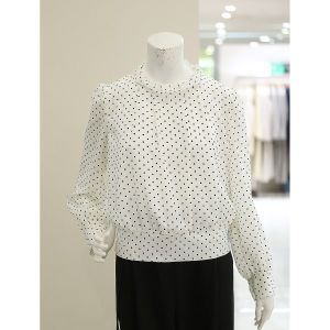 아이잗바바 도트 시스루 블라우스 BP3A0BL091