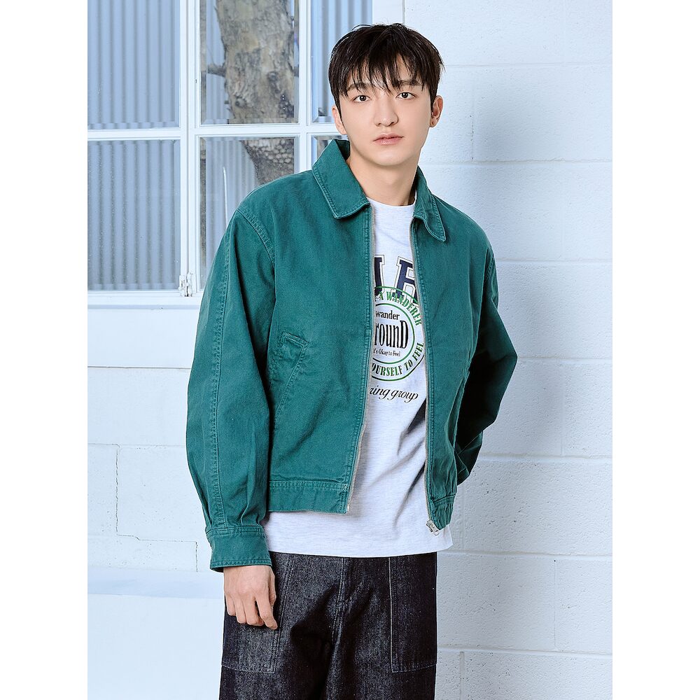 에잇세컨즈 가먼트다잉 블루종 재킷_264239CYFM