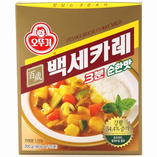 오뚜기  3분 백세카레 순한맛 200g