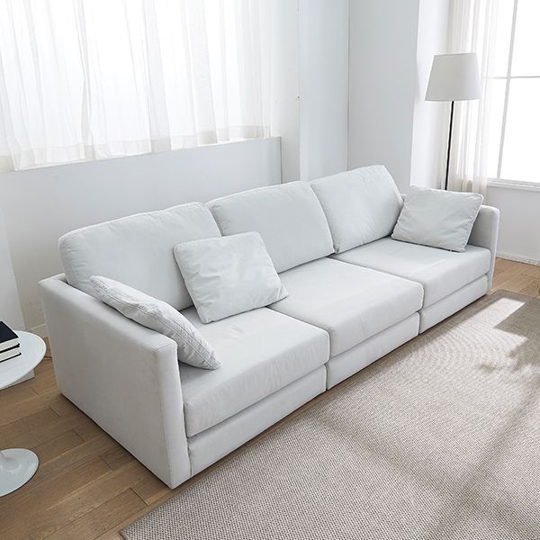 지베스 앤 접이식 아쿠아 패브릭 소파베드 4인용