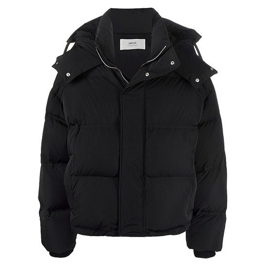 아미 하트 로고 패치 다운 패딩_UJK401 276 001