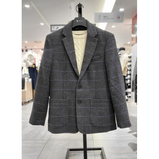 닉스 울혼방 레귤러핏 싱글 자켓 FNPWCJV101P