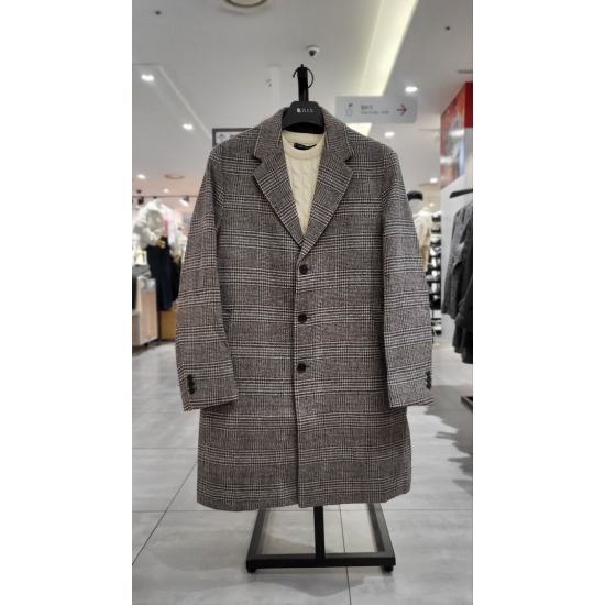 닉스 남성 울혼방 세미오버핏 싱글 코트 FNPWCCO101P