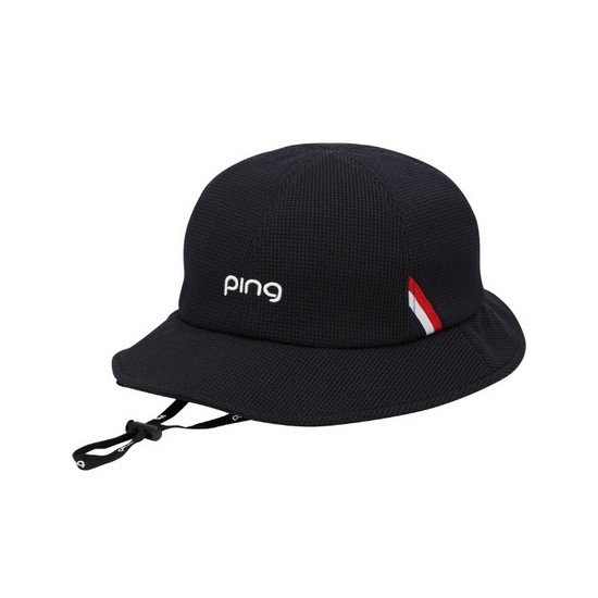 핑  3색 테잎 장식 버킷햇 121D2CP487_NA