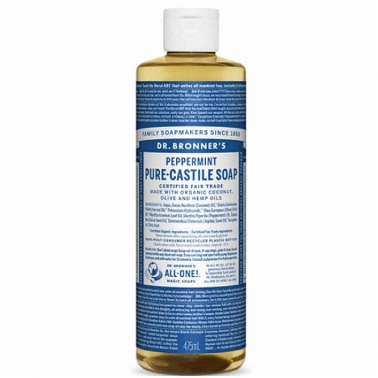 닥터브로너스 페퍼민트 퓨어 캐스틸 솝 475ml