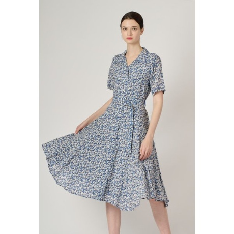BCBG 플라워 반팔 원피스 B4M4O686
