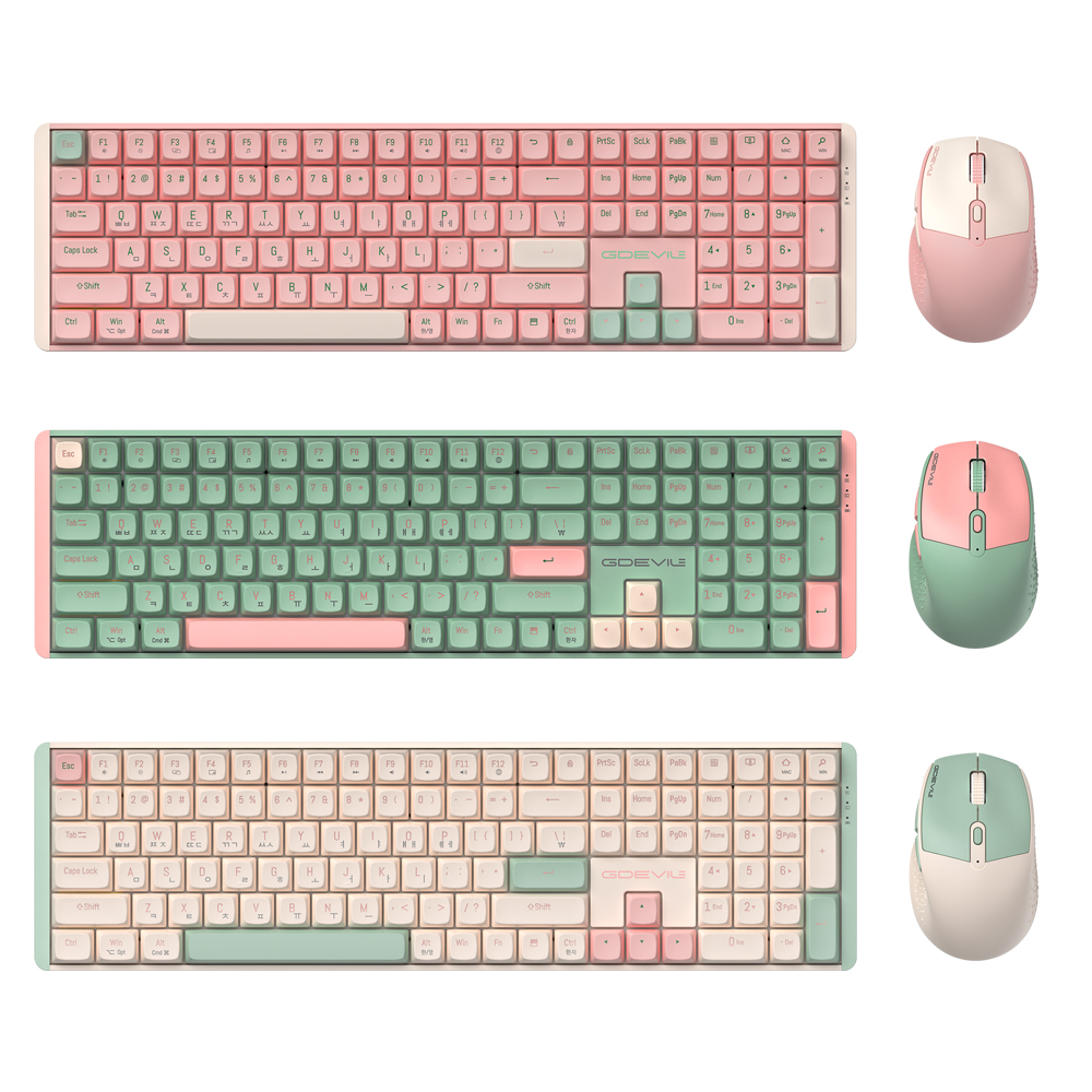 GDEVIL  MK850W 무선 기계식 키보드 마우스 세트