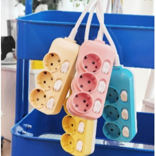 세계  에코파워탭 컬러시리즈 4구 16A 개별스위치 컬러탭