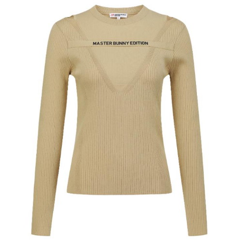 마스터바니에디션  로고 스트랩 컷아웃 골조직 니트 421D1SR201