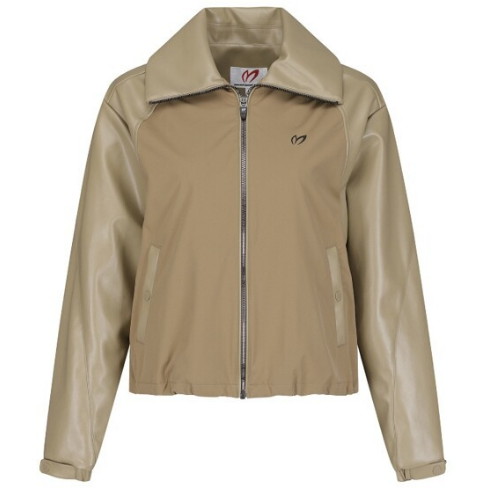 마스터바니에디션 레더 믹스 크롭 오버핏 점퍼 421D1JP207