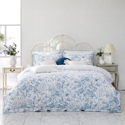 로라애슐리 미라클 플라워 60수 고밀도 면 이불커버