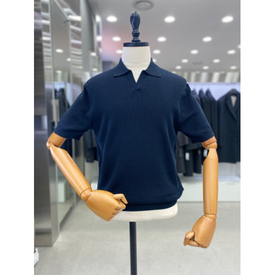 ANDZ 남자 골지 카라넥 반팔니트 BOE2ET1004