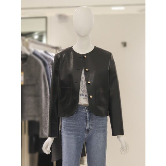 올리브데올리브 여성 페이크 레더자켓 OL4XJ2520