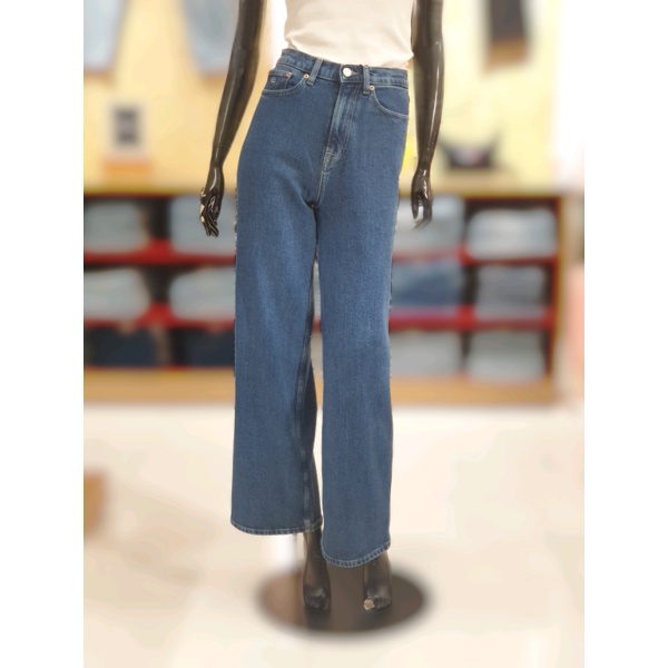 타미힐피거 여성 와이드 핏 데님 팬츠 T32E0NEW17TWT1