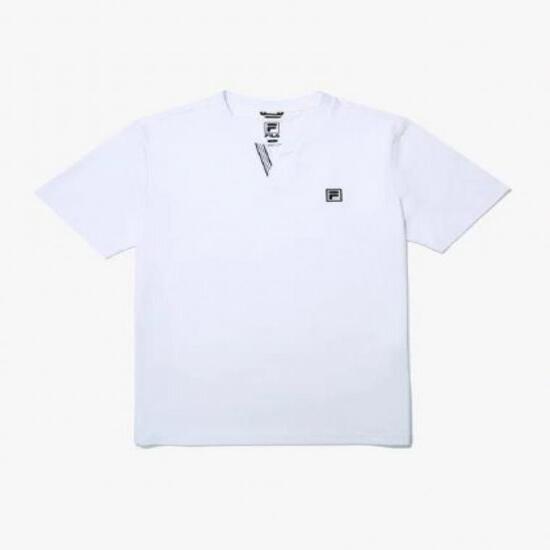 휠라  테니스 피케 헨리넥 반팔티 FS2RSG2322X_WHI