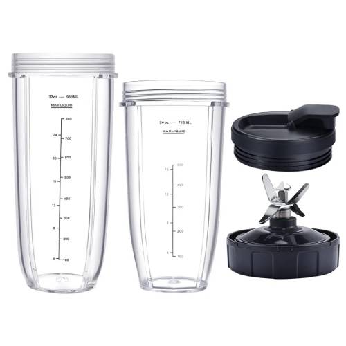 샤크닌자  믹서기 교체컵 32oz + 24oz + 뚜껑 + 7핀칼날