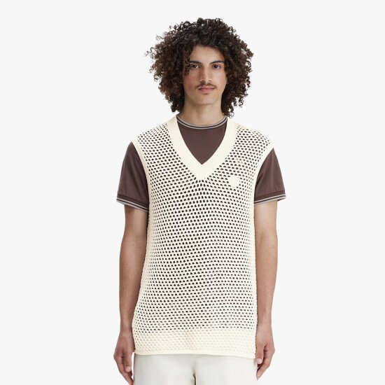 프레드페리 레이스 브이넥 슬리브리스 니트 AFPM2417851-560