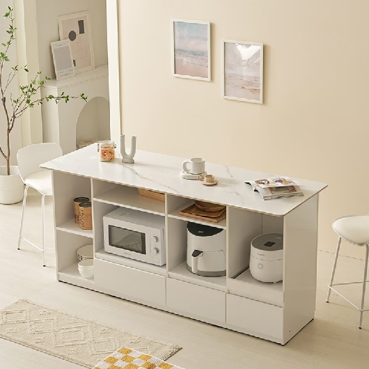 나무뜰 올라 포세린 세라믹 아일랜드 홈바 식탁 1700