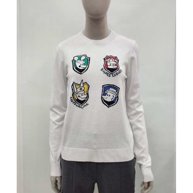 까스텔바작  방패 라운드 풀오버 BGDSSW504WH