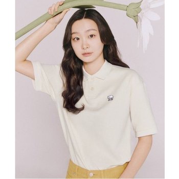 내셔널지오그래픽 베어 와펜 피케 반팔 티셔츠 N232UPL010