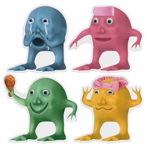 코쿼드  9C9C 밈 아크릴 허브톡