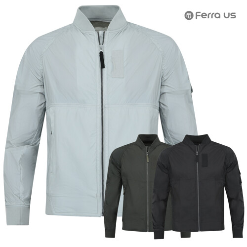 페라어스  숄더셔링 시보리 블루종 바람막이점퍼 COA4LW6401