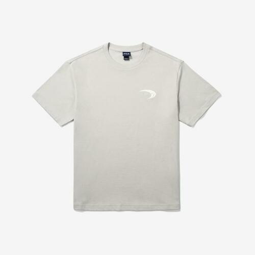 휠라  면혼방 그래픽 반팔티 FS2RSG2131X_GRE