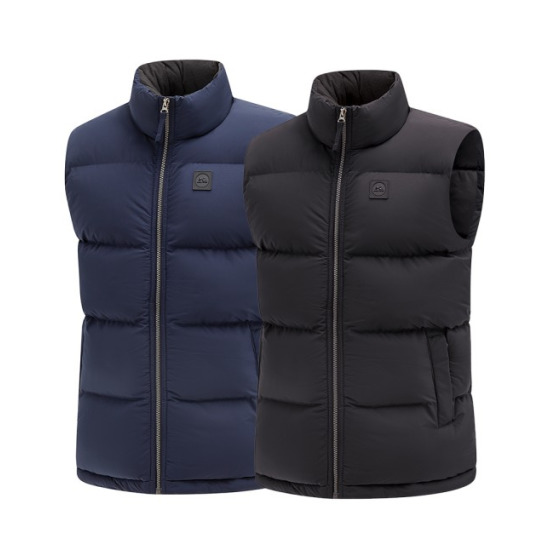 콜핑  웰론 보온 풀집업 중헤비 패딩 조끼 2174VK586M