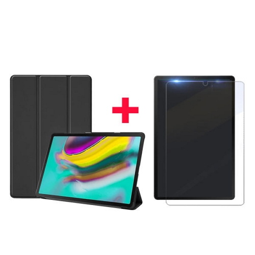 갤럭시탭S5e 10.5 북커버 케이스+9H 강화유리필름