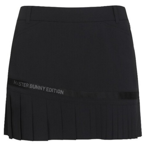 마스터바니에디션  믹스 플리츠 메쉬 블록 큐롯 스커트 421D2PC001