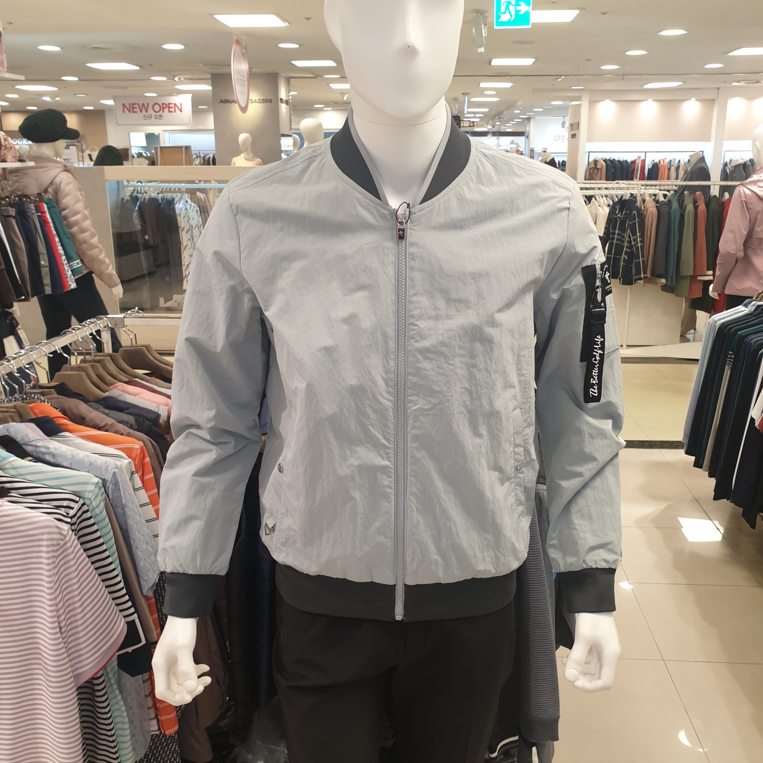 BTR  캐주얼 블루종 항공 점퍼 BVJ6137M