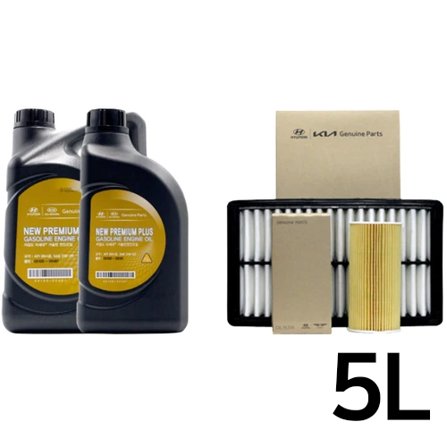 현대모비스  뉴프리미엄플러스 0W20 5L + 순정필터 스포티지NQ5 하이브리드