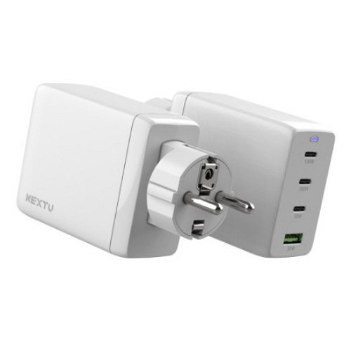 이지넷유비쿼터스 NEXTU PD PPS 100W 4포트 GaN 접지형 충전기 ZX-4U23T