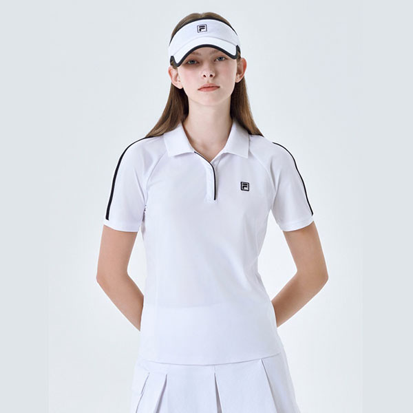 휠라  냉감 스트레치 숄더 포인트 카라티 FS2TSG2351F