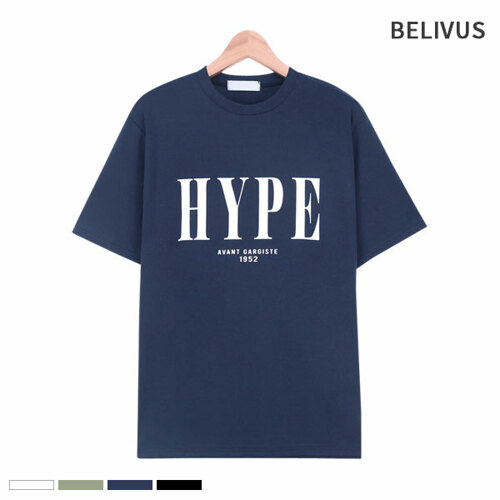 빌리버스 남자 반팔 라운드 면 티셔츠 BDPT021