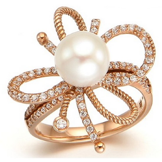 라디오사 14K 진주 여성반지_LK14NV-2914R